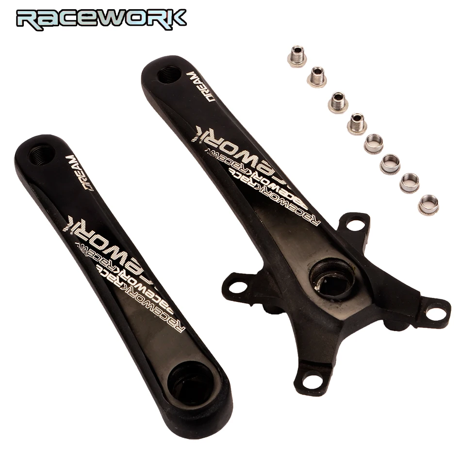 RACEWORK Fahrrad kurbel kettenblatt 104BCD MTB велосипед Kurbel алюминиевый Legierung Mit Boden Kurbel 170 мм platte rot 32T 34T 36T 38T