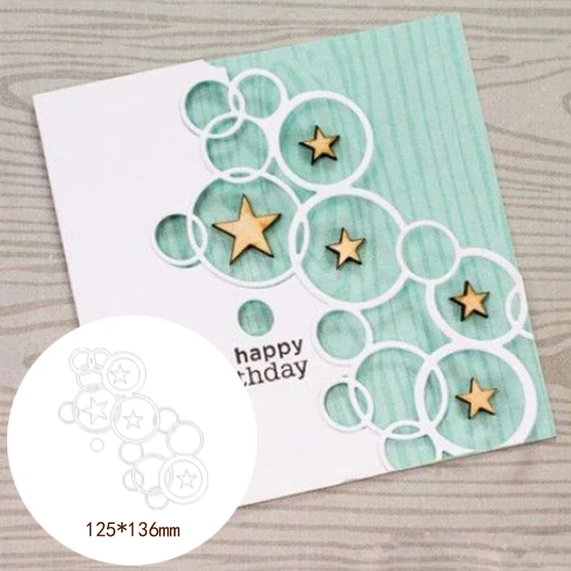 Необычные круглые Чехлы сделай сам для скрапбукинга металлические Вырубные