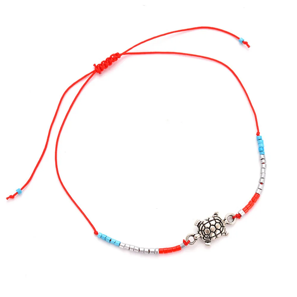 Модный разноцветный браслет MLING из веревочной цепи с бусинами в богемном стиле