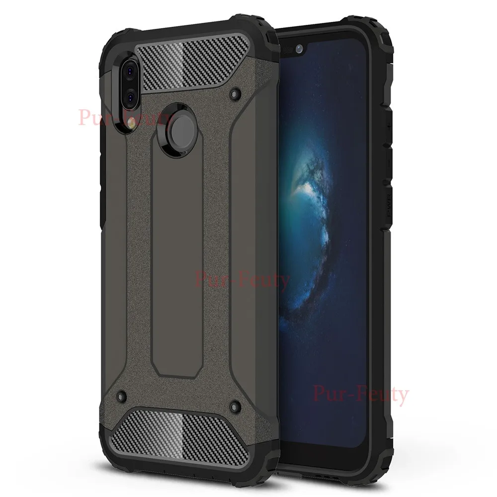 Встроенная чехол для Huawei p20 Lite P20Lite ANE-LX1 ANE-L02 мягкой ТПУ с Жесткий PC Обложка для Huawei p20 Pro Nova 3E телефон случаях