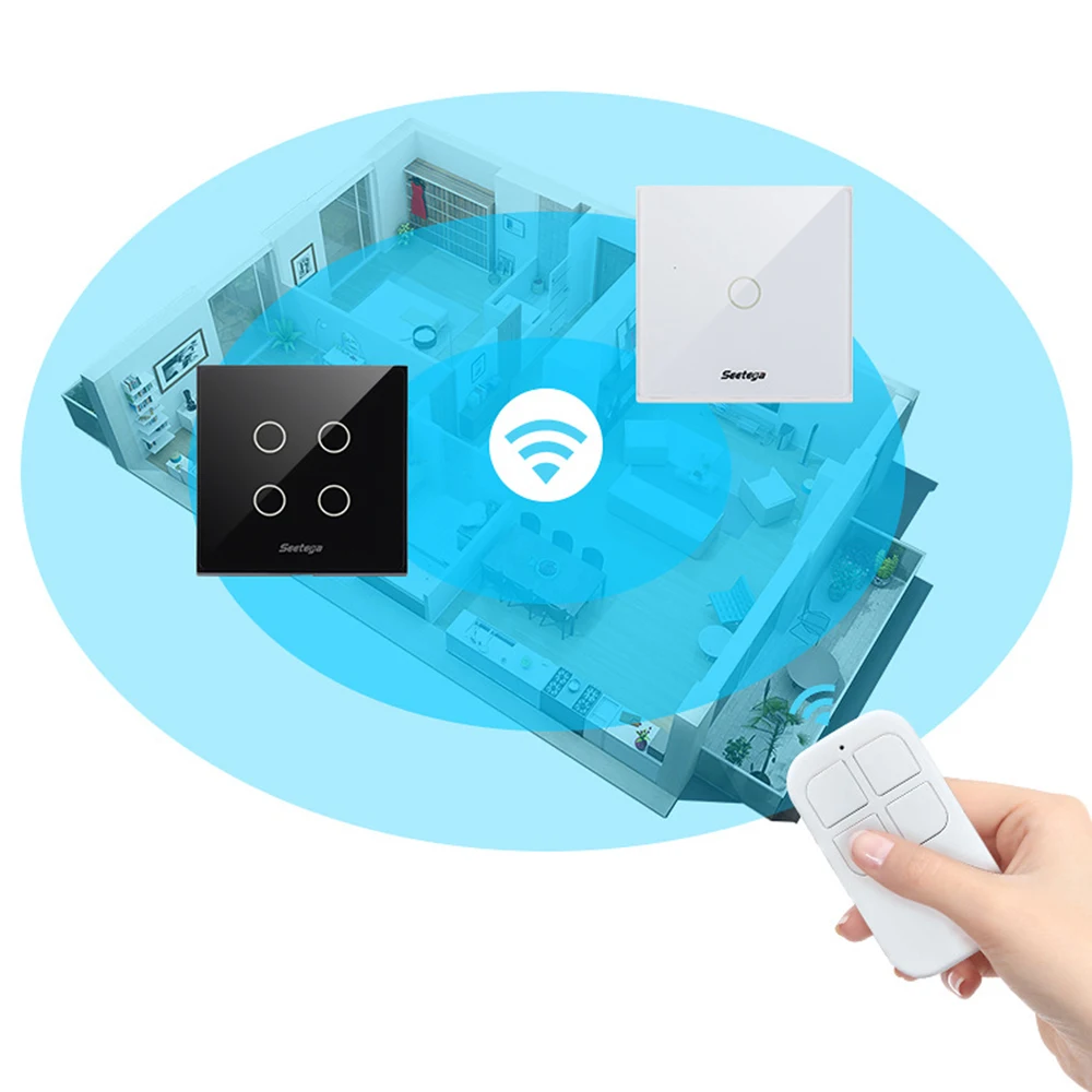 Работа с Alexa Google Home 1/2/3 банды wifi выключатель света стандарт США/ЕС умный сенсорный