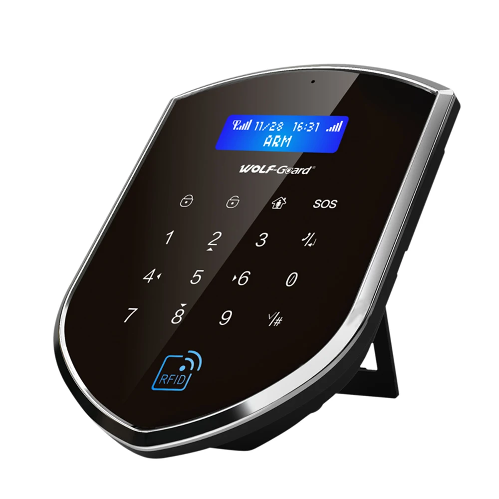 Wolf-Guard 3G GSM Wifi Wireless Home Alarm Security Burglar System DIY Kit w/ 120dB Solar Siren Door Sensor PIR Motion Detector