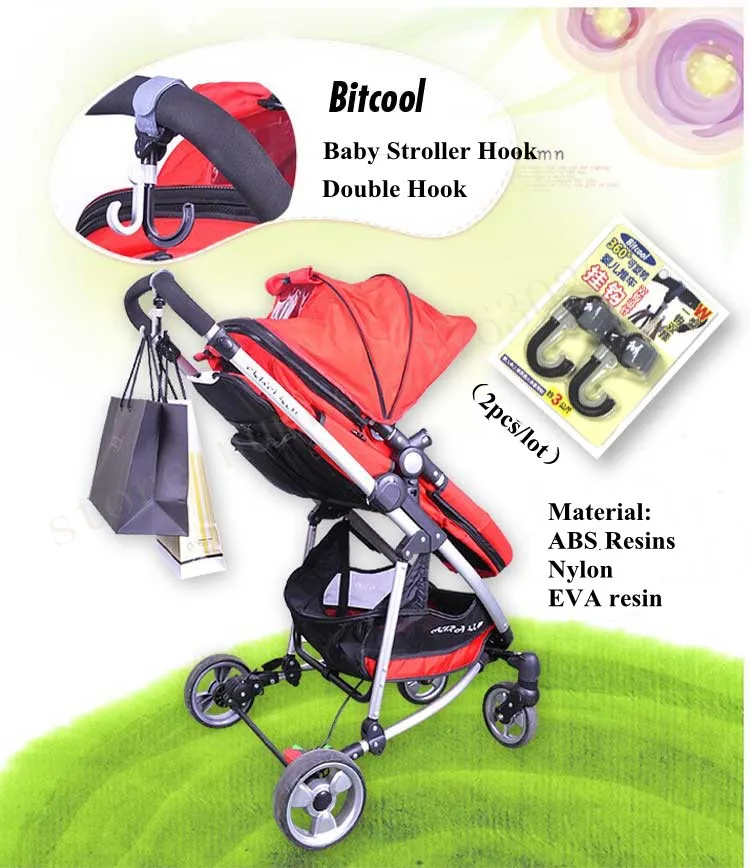 2 шт. высокое качество Детские коляски Крюк Держатель двойные вращаться на крючок