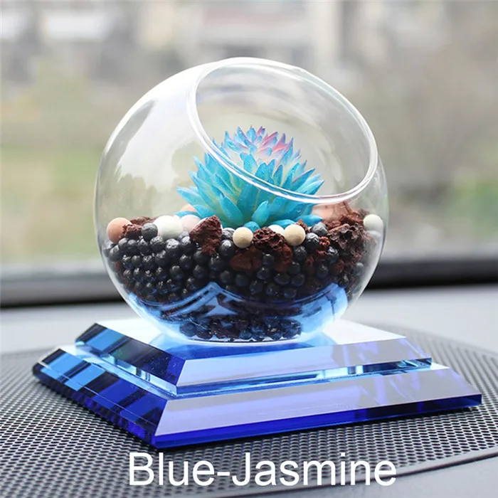 Blue-Jasmine Автомобиль орнамент автомобилей Zeolite духи сиденье кристалл авто украшение приборной панели завод Арома диффузор аксессуары Подарки - Название цвета: Blue-Jasmine