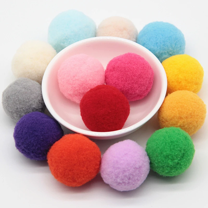 30mm Mix20Pcs 20 г смесь цветов Pom 8/10/15/20/25/30 мм DIY ручной работы из мягкого меха флеш Мяч Помпона отмечание праздника украшение аксессуары - Цвет: 30mm Mix20Pcs