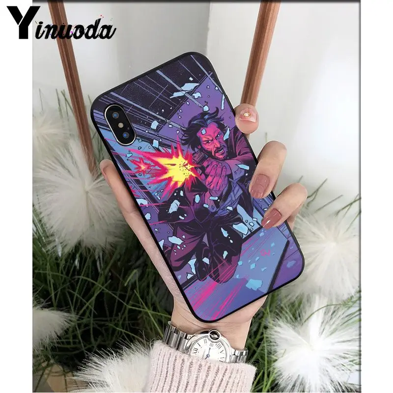 Yinuoda John Wick Black Soft Shell Phone Cover for Apple iPhone 8 7 6 6S Plus X XS MAX 5 5S SE XR Mobile Cases | Мобильные телефоны