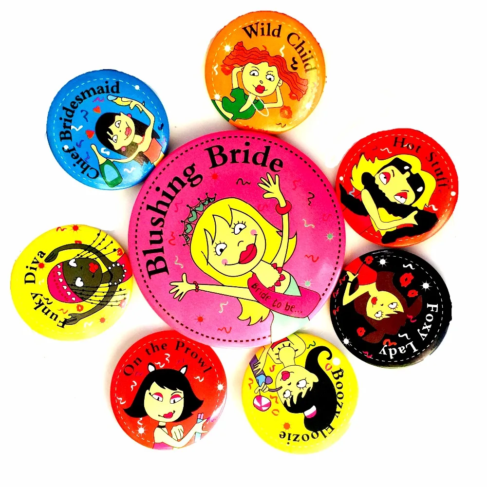 Вечерние Значки для девичника невесты платье подружки брошь украшение свадебный