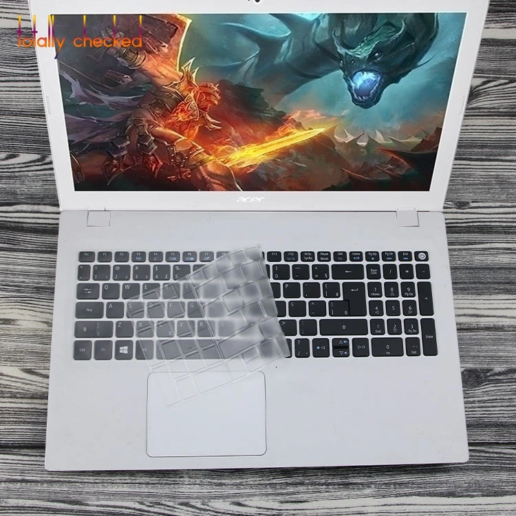 Силиконовый защитный чехол для клавиатуры acer Aspire E15 E5-575 E5-576G E5-573G ES15 ES1-572/Aspire E 17 E5-772G 15,6 дюймов