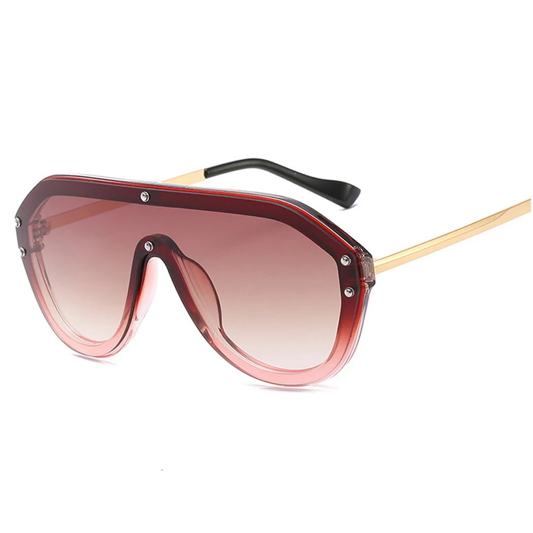 Унисекс большие линзы солнцезащитные очки 2019 для женщин и мужчин брендовые