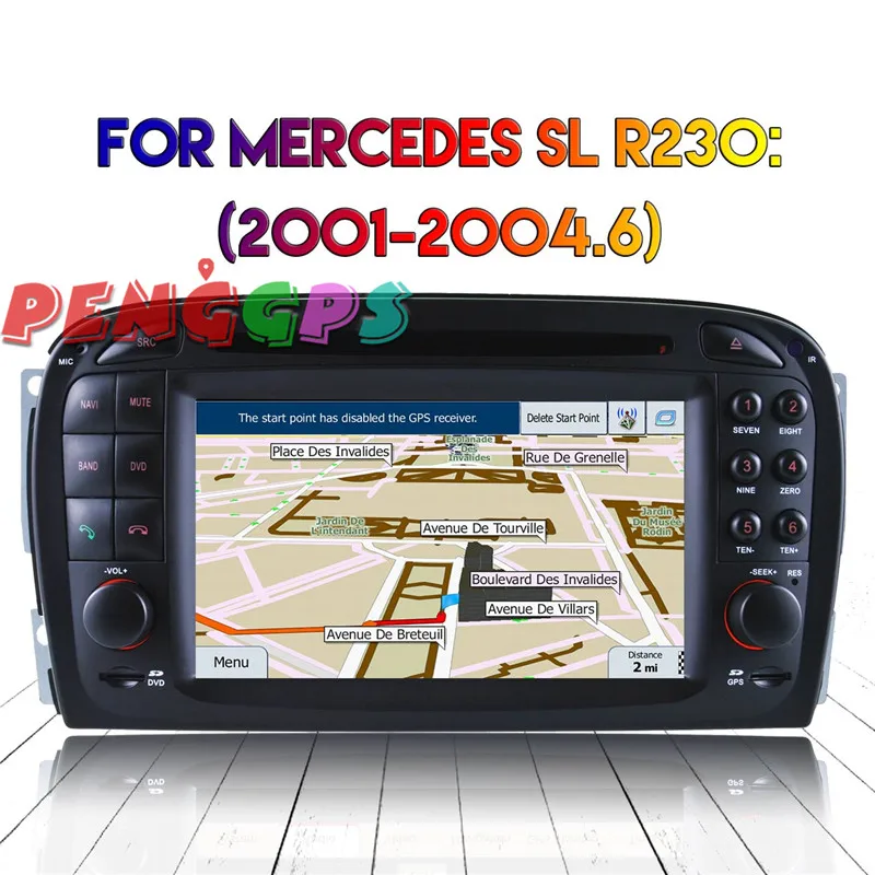 Android 8 0 7 1 Автомагнитола Стерео gps головное устройство для Mercedes Benz SL R230 2001 2002 2003 2004