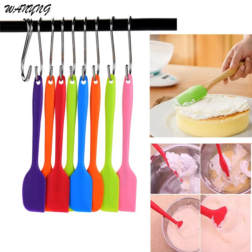 Термостойкие гибкие силиконовые шпатели для торта шпатель выскабливания формы