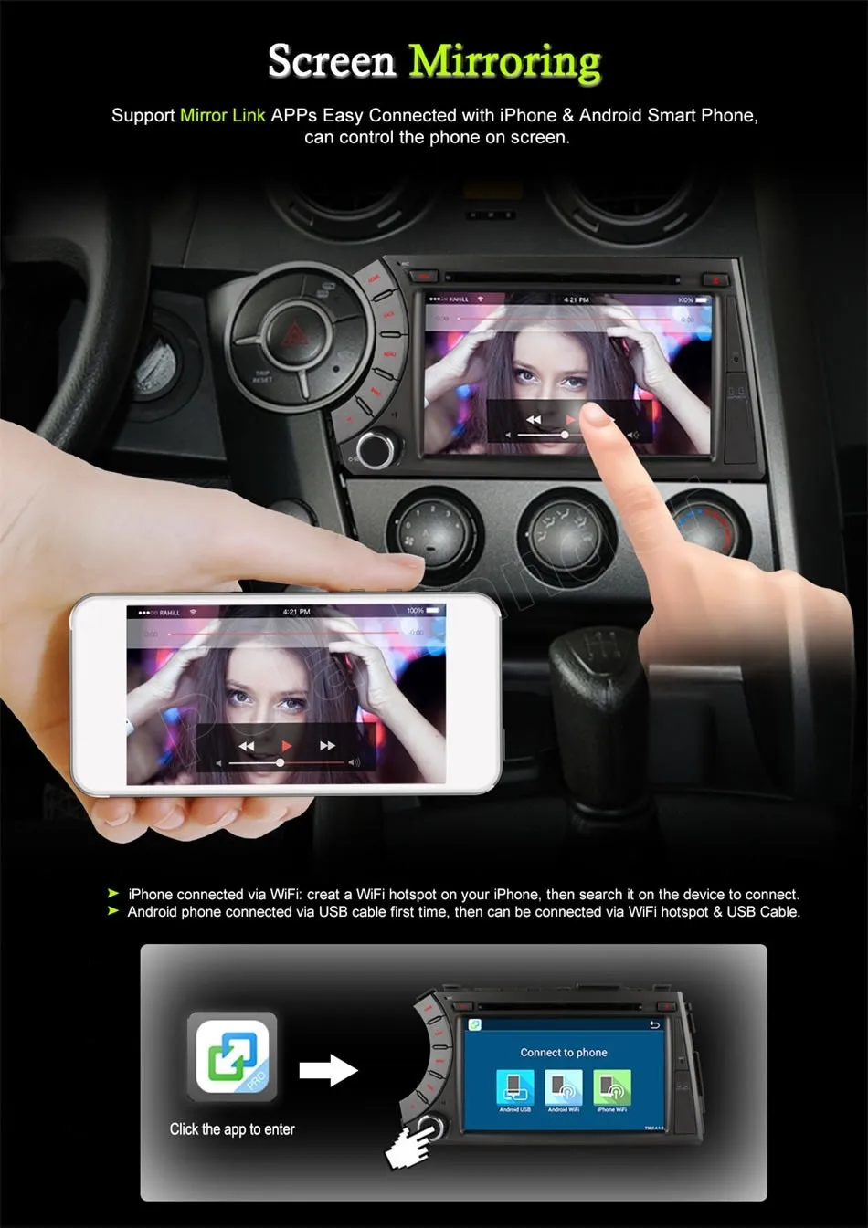 Автомобильный мультимедийный DVD плеер 7 дюймов Android 6 0 2 din для ss/angyong Ky/ron Acty/on Wi Fi GPS AM