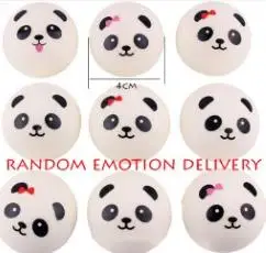 4cm hamburger panda Kawaii антистрессовый милый мягкий медленно поднимающийся Единорог панда персик ПУ Мягкий какашка зуб торт крем игрушки Squeeze fun Squishes игрушка - Цвет: 4cm hamburger panda