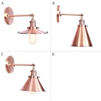 american loft iron wall sconce led edison adjust bedside wall lamp industrial vintage lighting led wall light fixtures lampara