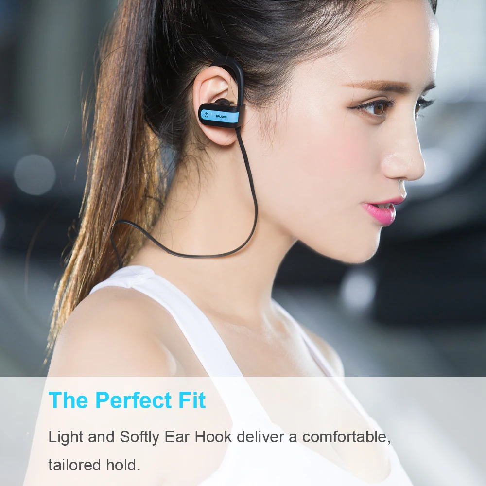 Ipudis крючок гарнитуры Bluetooth Спорт Беспроводные наушники тренажерный зал