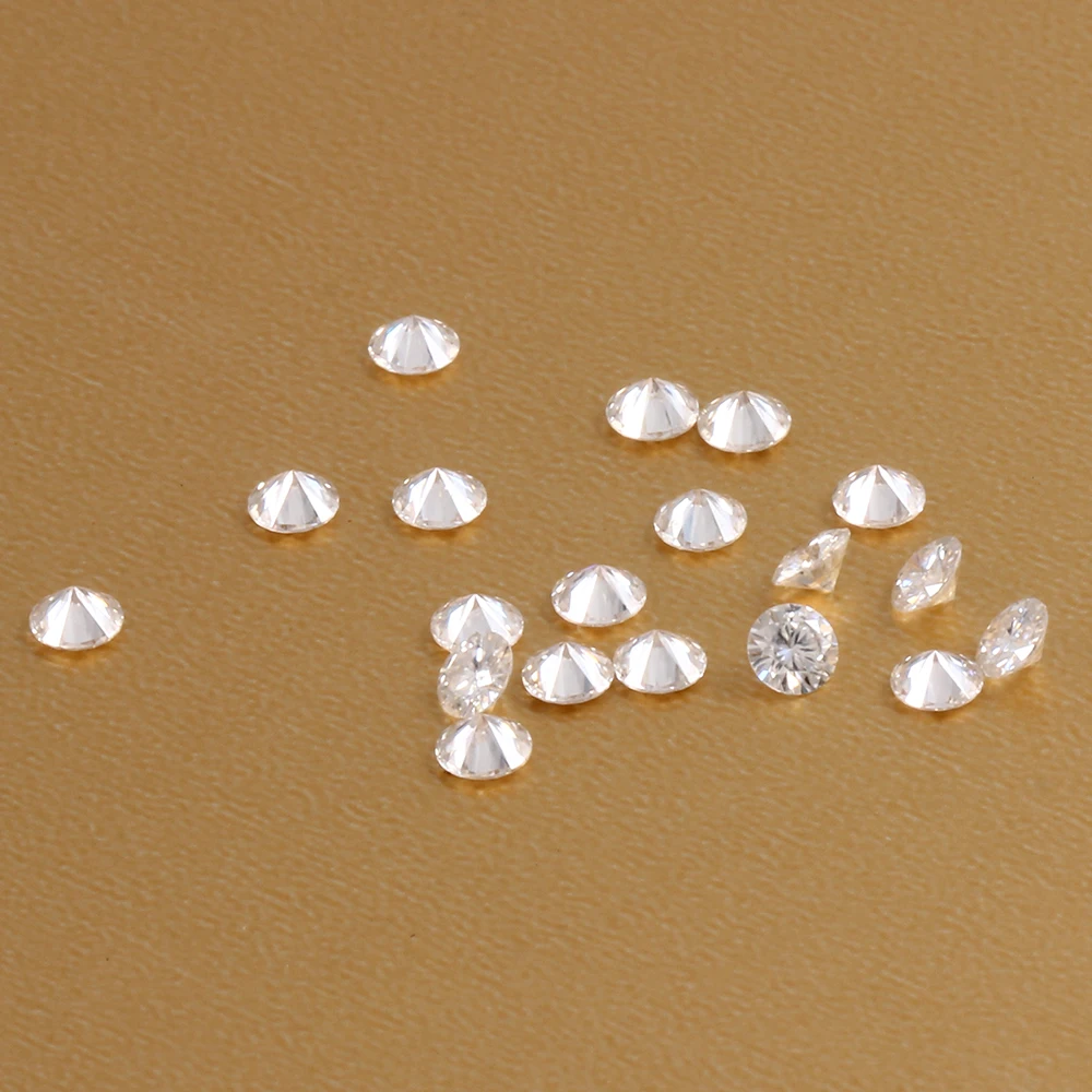 TransGems 2.5mm*50pcs DEF Color Certified Lab Grown Moissanite Free Fedex |