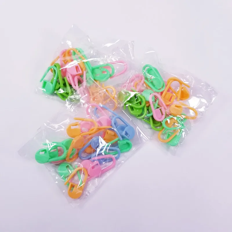 New 100Pcs/set Plastic Knitting Crochet Locking Stitch Markers Latch Tools Needle Clip Hook Sewing Tool | Дом и сад