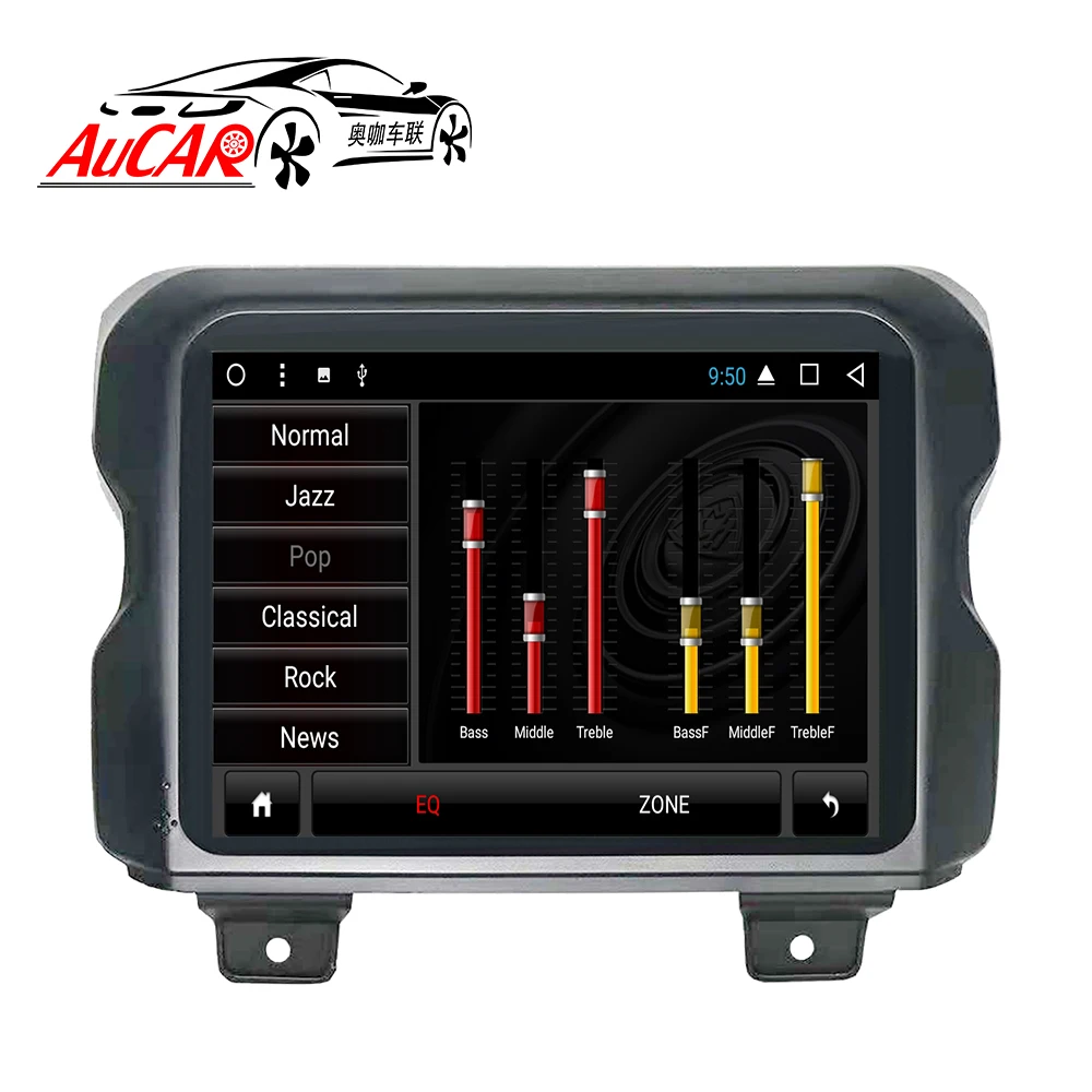 Автомагнитола AuCAR 8 4 дюйма на Android 0 автомобильный DVD плеер для Jeep Wrangler jk 2018