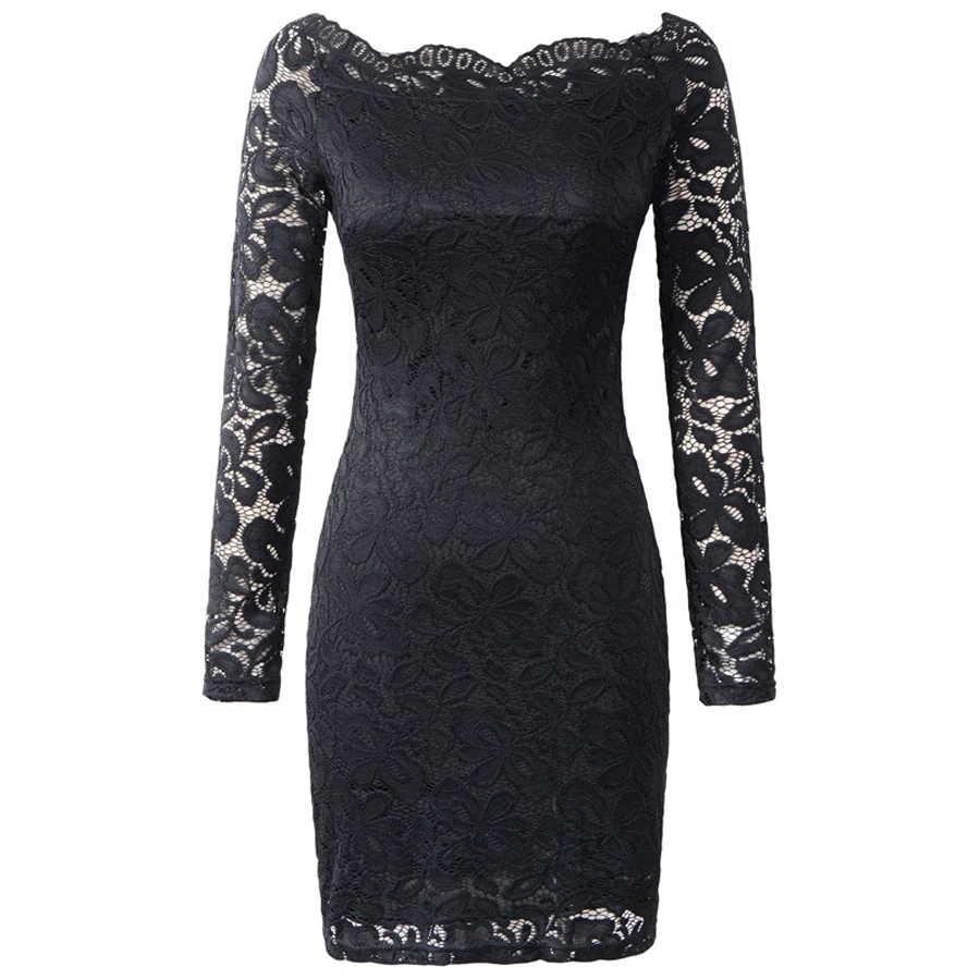 BEFORW 2018 сексуальный с плеча платье Vestidos Длинный рукав белый женское кружевной