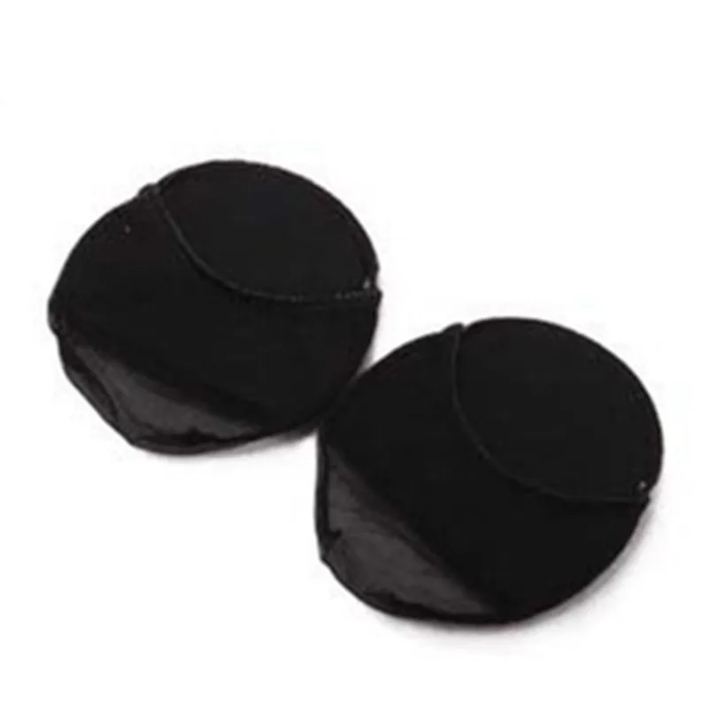 black 1 пара, женские половинные стельки, дышащие, хлопковые, с полным носком, с защитой от боли, рельефные подушки, больная поддержка носка стопы, подушка - Цвет: black