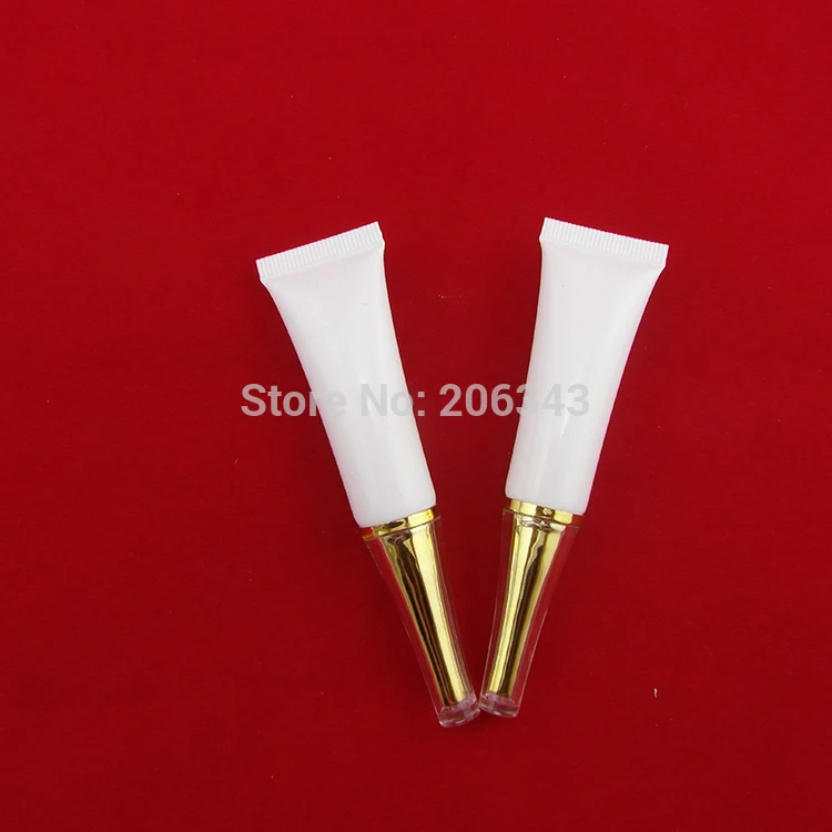 10 мл белая мягкая трубка с золотой акриловой крышкой для крема глаз|soft tube|soft tube