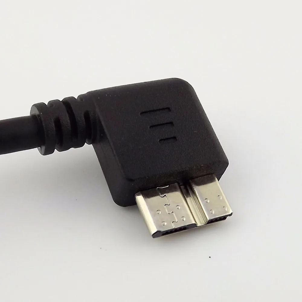 Адаптер для передачи данных USB 3 0 1 шт. с левым угловым штекером A микро углом B