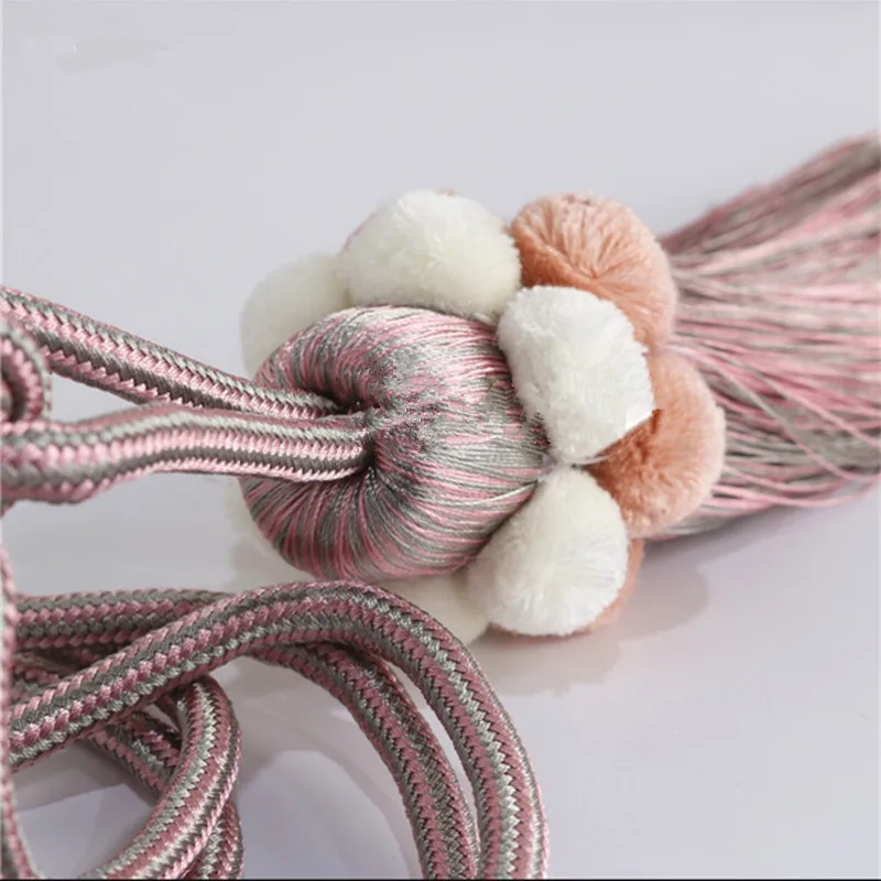 2 шт. завязки для штор с кисточкой и бахромой|Декоративные аксессуары штор| |