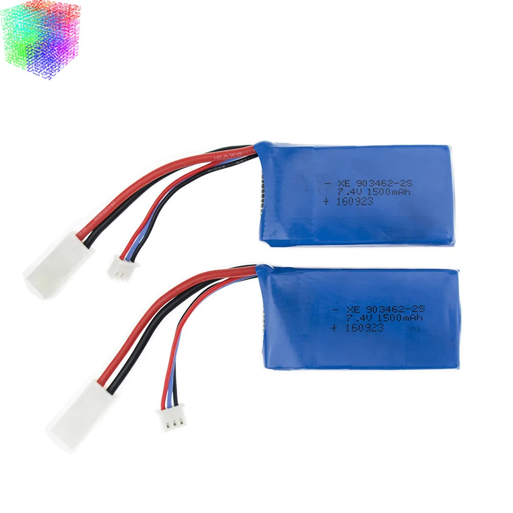 Lipo battery 7.4v 2s 1500mAh batteries 3pcs and charger for Feilun FT009 2.4G RC Racing boat Spare Parts wholesales | Игрушки и хобби