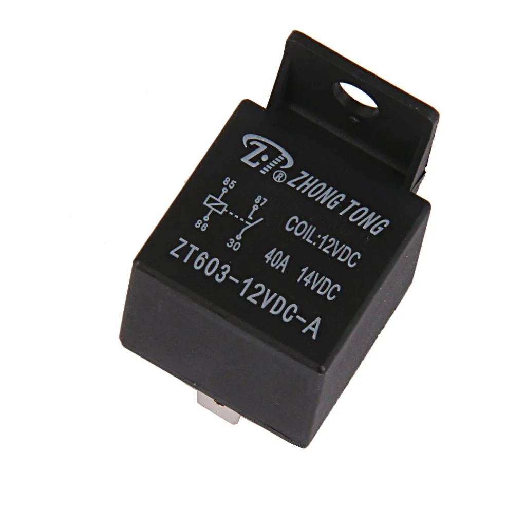 Автомобильное реле 4 Pin SPST контактное устройство Быстроразъемное 40 Amp 12V DC