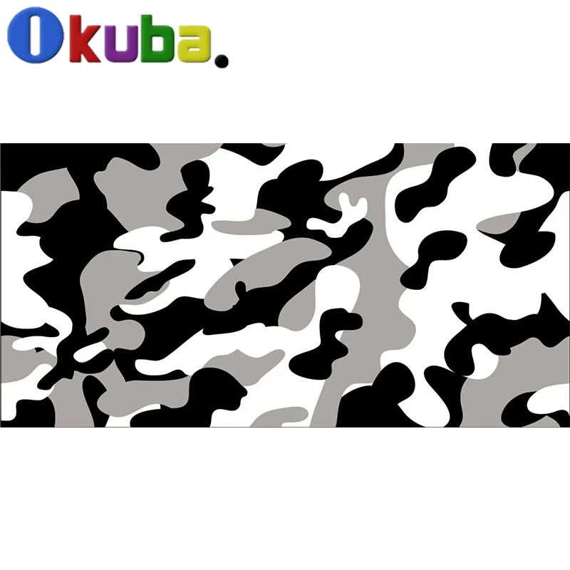 Большой черный белый снежный камуфляж виниловая пленка для автомобиля с