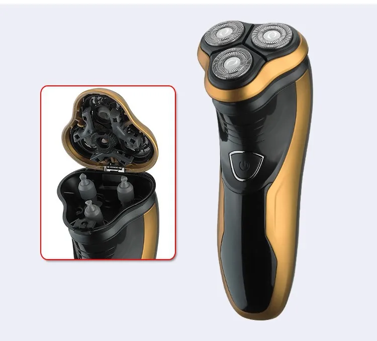 Электронная перезаряжаемая бритва с тройным лезвием для мужчин уход за лицом