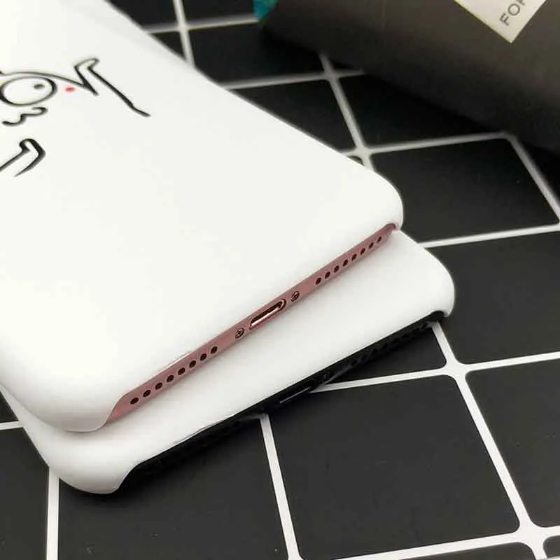 JIBAN Funny Sneaky dancing cat Phone Case for iPhone X 6 6s 6plus 7plus 8 plus Luxury Hard PC Cute Cartoon Couples Back Cover | Мобильные