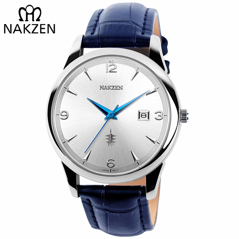 NAKZEN New Fashion Mens Watches Stainless Steel Top Brand Date Clock Waterproof Luxury Sports Quartz Watch Men Relogio Masculino lige new mens watches top luxury brand gift men unique sports watch men s quartz date clock waterproof watch relogio masculino