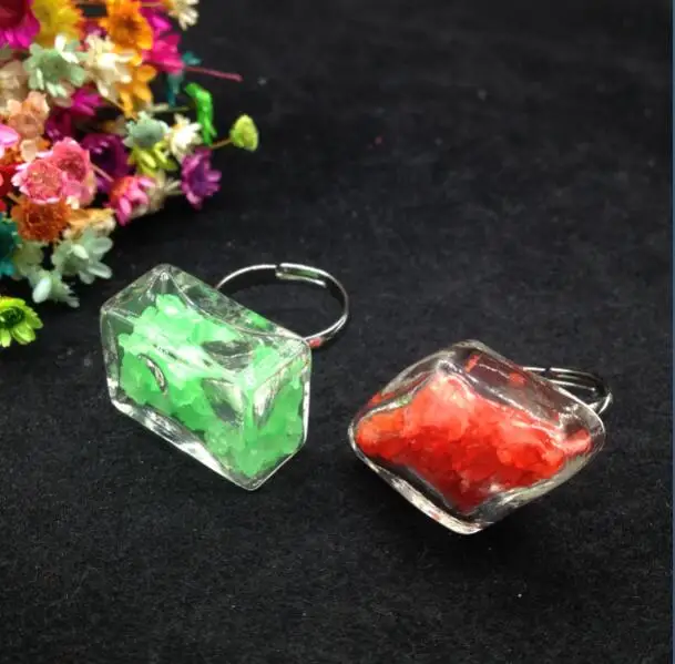 20 компл./лот прозрачные геометрические формы жидкие кольца стеклянные круглые Пузырьковые в виде бутылки