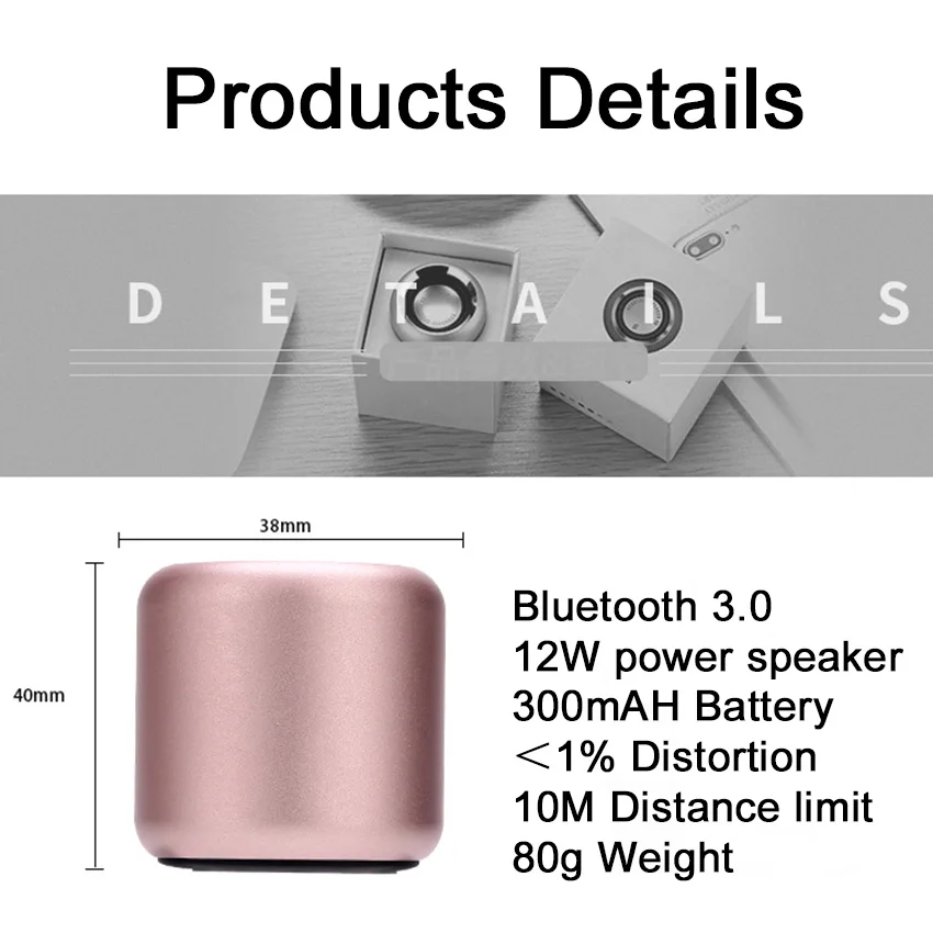 Funelego 2019 Портативный Мини Bluetooth динамик беспроводной 3D Стерео Компьютер музыка