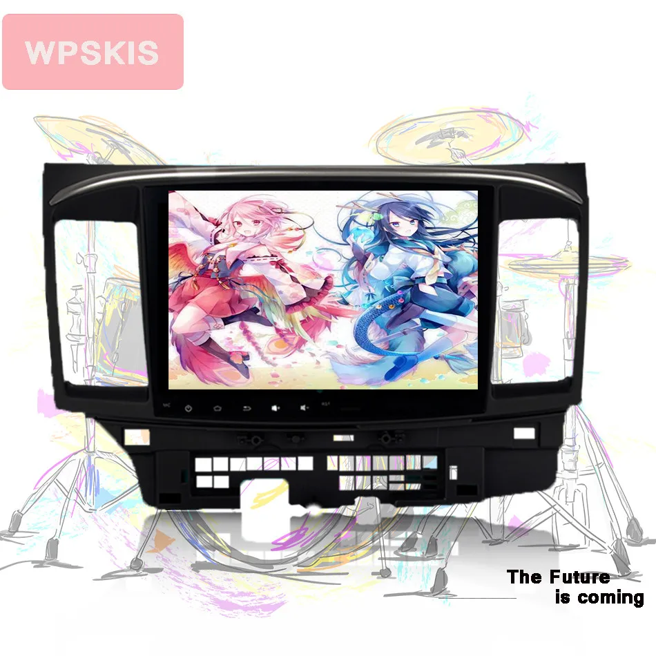 WPSKIS 10," Android 9,0 Восьмиядерный автомобильный DVD gps плеер для Mitsubishi Lancer 10 EVO Стерео Авторадио головное устройство 2008- USB dab