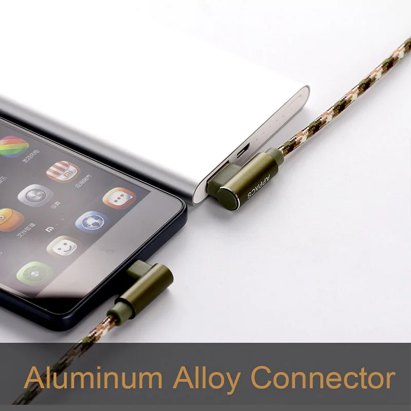 APPACS USB-C кабель 2.4A Type-C быстрое зарядное устройство синхронизации данных 90