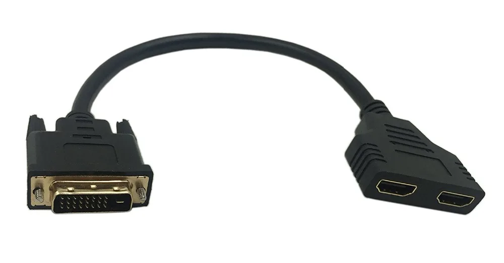 Кабель-разветвитель LBSC 1080P DVI 24 + 1 штырь папа-двойной HDMI мама для ПК монитора HDTV |