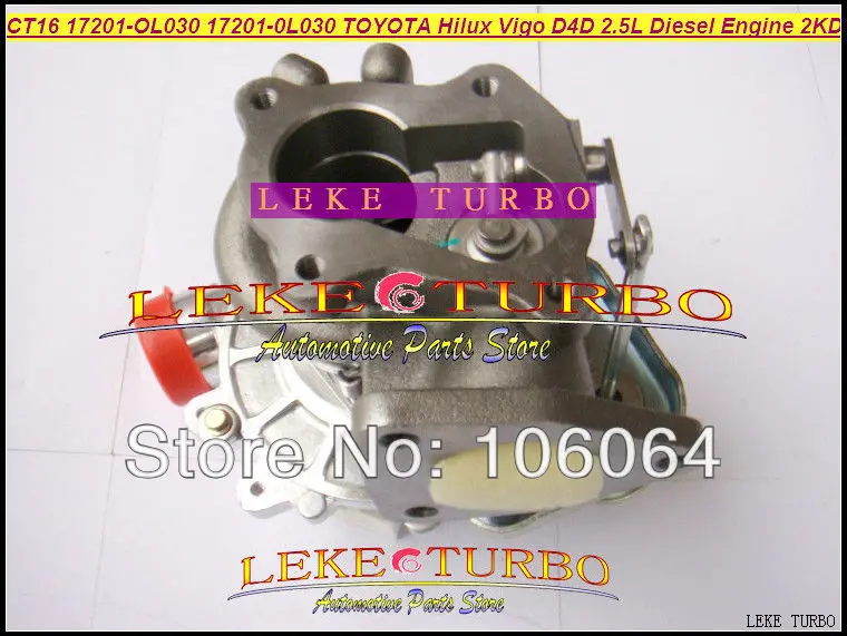 Турбо CT16 17201-OL030 17201 OL030 17201-0L030 17201OL030 Турбокомпрессор для TOYOTA Hilux Vigo D4D 2KD 2KD-FTV 2KDFTV 2.5L |
