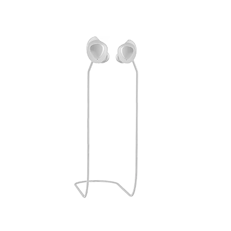 White Силиконовый ремешок против потери для samsung Galaxy Buds, беспроводные Bluetooth наушники, Висячие на шее, водонепроницаемые спортивные аксессуары - Цвет: White
