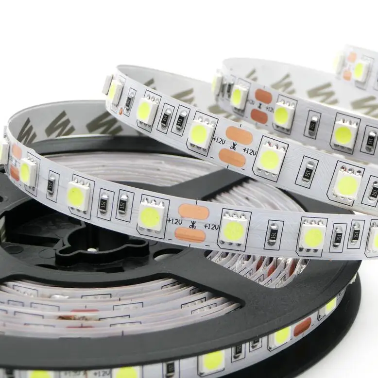 RGB белый теплый R G B Светодиодная лента 5050 SMD 5 м 300 светодиодов Гибкая