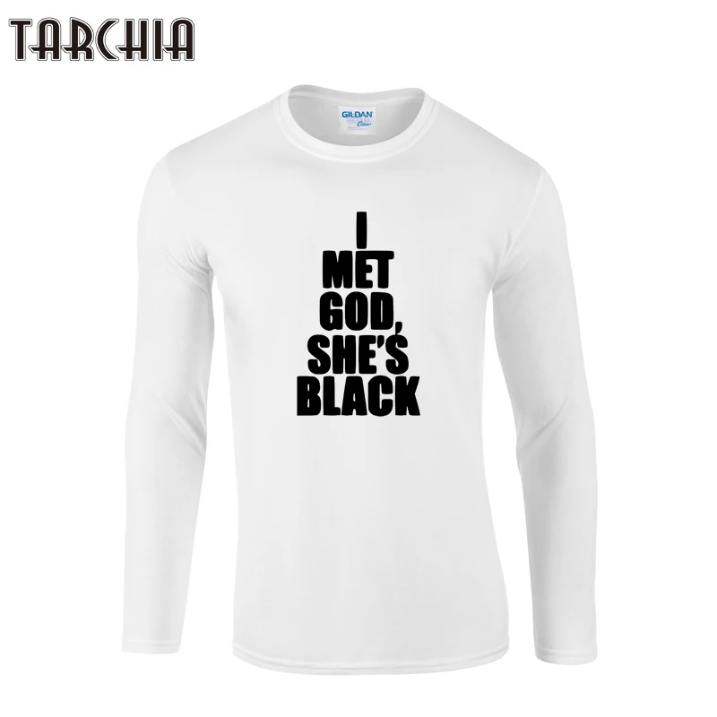 Футболка TARCHIA мужская с круглым вырезом хлопок приталенная однотонная длинным