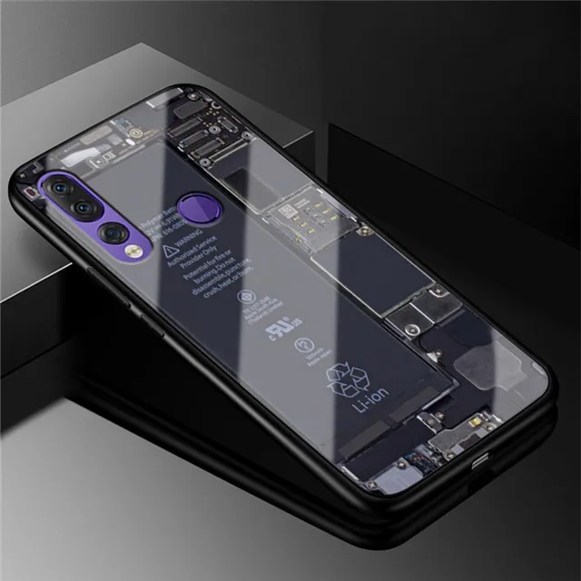 E 6,39 для lenovo Z5 Pro Чехол из закаленного стекла жесткий чехол для lenovo Z5 Pro Чехол L78031 Z5Pro крышка Z 5 Pro мягкая силиконовая рамка Para - Цвет: 19