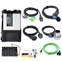 C5 MUX with cables Супер Качество MB Star C4 мультиплексор mb sd Подключение компактный 4 диагностические инструменты полный набор кабель профессиональная диагностика - Цвет: C5 MUX with cables