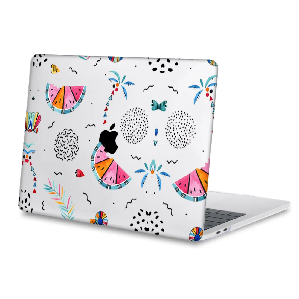 Пластиковый жесткий чехол для Macbook 12 Air Pro retina 11 13 1" для Mac Book New Pro 13,3 15,4" Touch bar A2159 летний узор - Цвет: B031