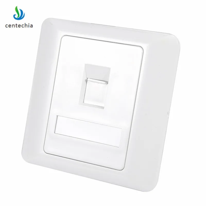 Сетевой адаптер RJ45 Белая настенная плоская панель типа 86 Ethernet сетевая Панель rj45