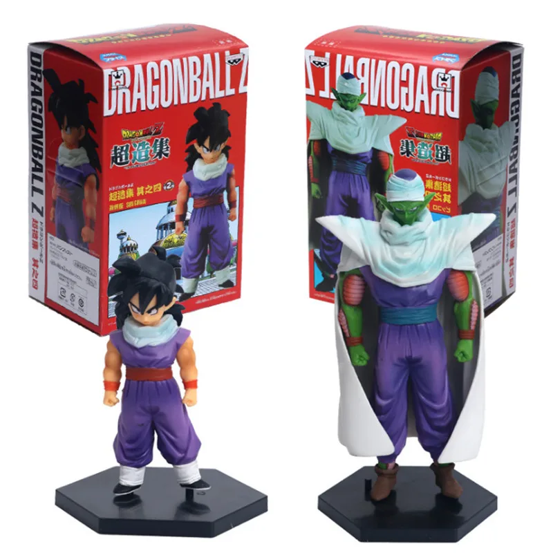 2Pcs Real Boxed Dragon Ball Z Piccolo против Гоку прыжки битвы Cloakd Ver. Bick кисть Гоку Saiyan ПВХ Рисунок DBZ Коллекция Модель 25 см - Цвет: 2Pcs Real Boxed