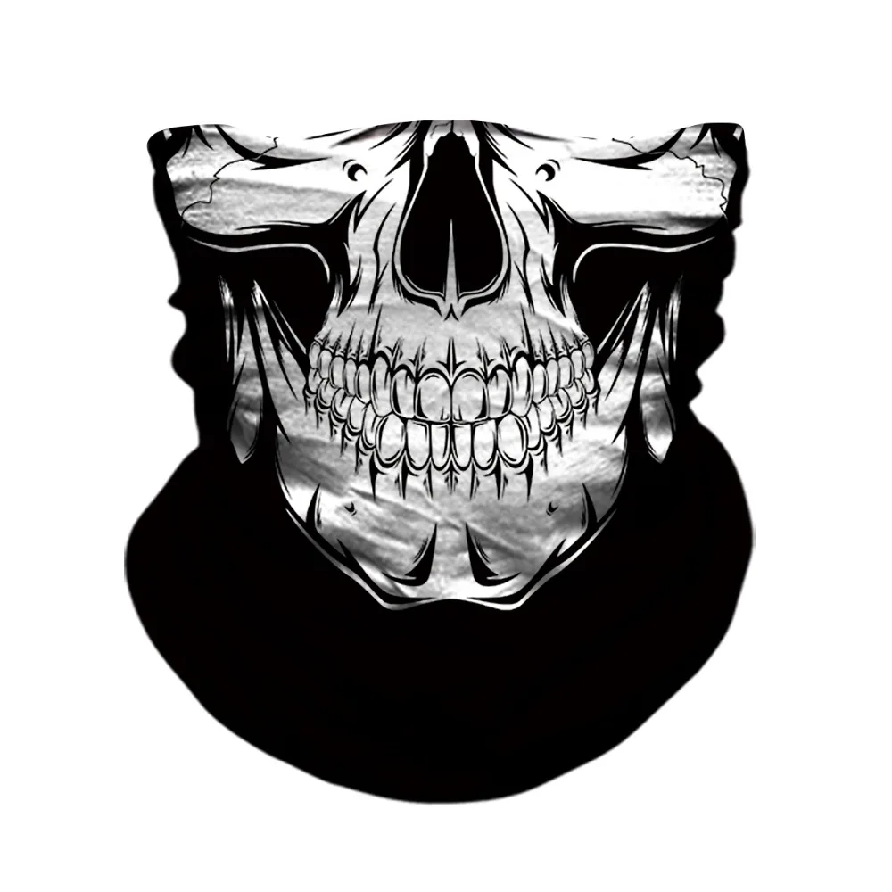Шарф-маска на половину лица бесшовная | Автомобили и мотоциклы