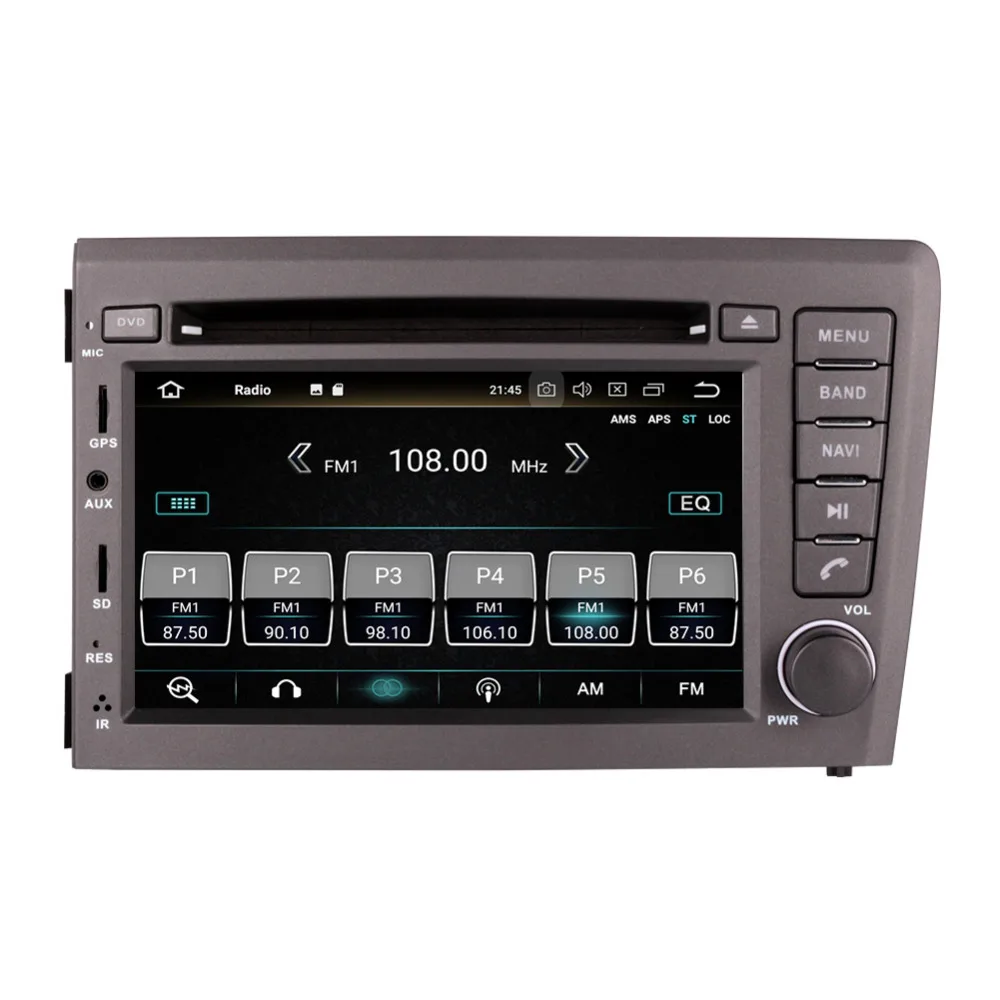 Автомагнитола на Android 9 0 8 ядер 4 Гб ОЗУ стерео для Volvo S60 V70 XC70 2000 2001 2002 2003 2004 CD DVD