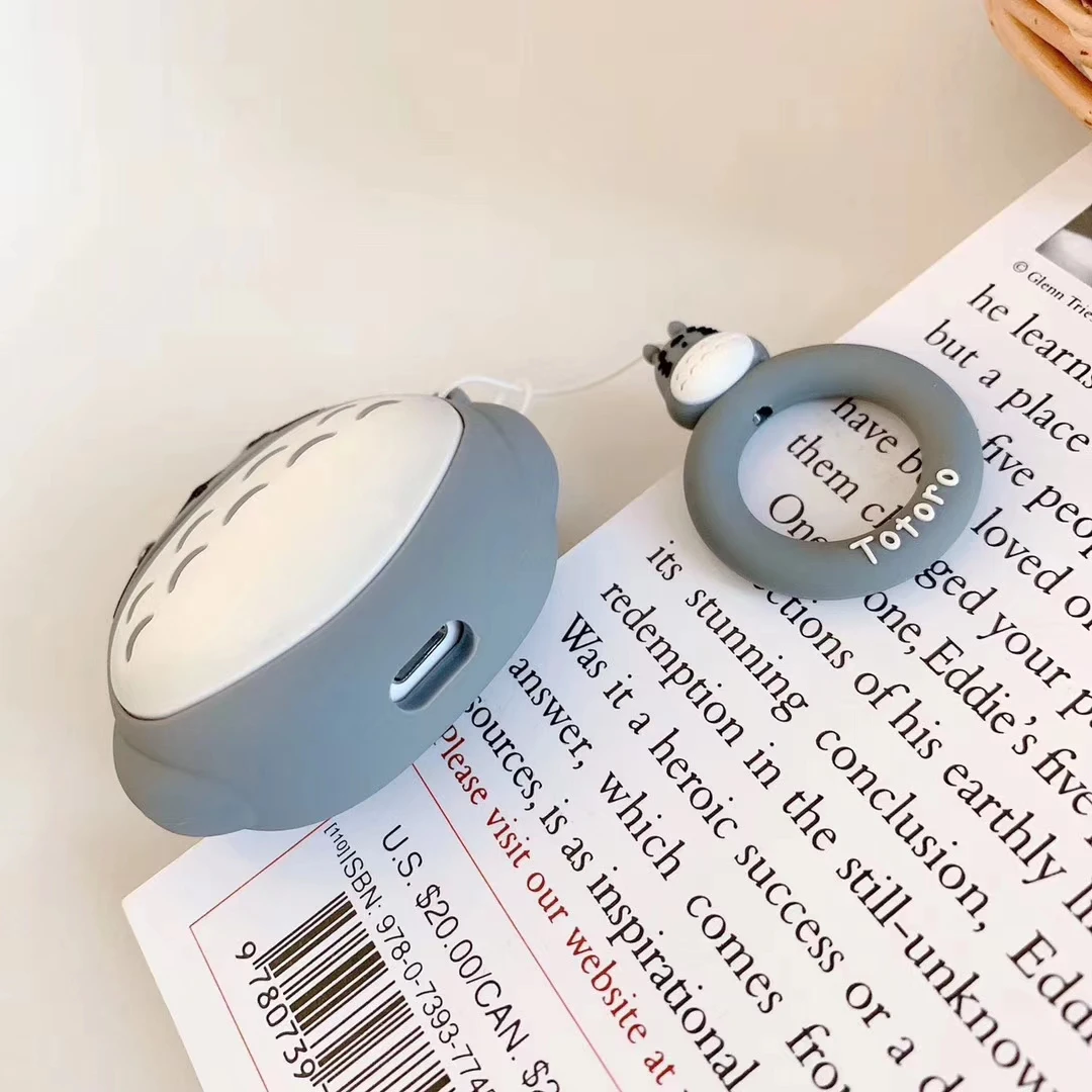 Мягкий чехол с японскими мультяшными животными для Airpods милый 3D наушников Totoro